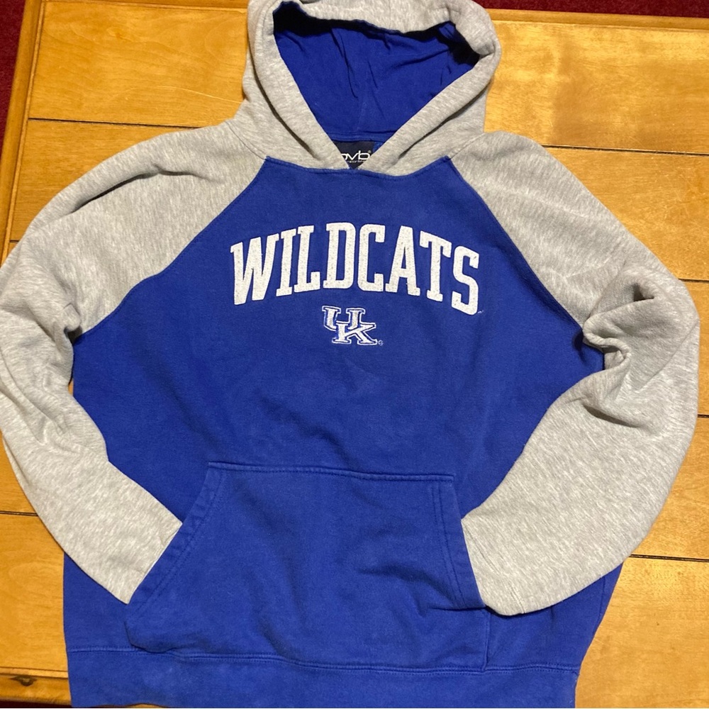 Women’s Size Large Old Varsity Brand Emb UK Wildcats Pullover Hoody W/Pocket